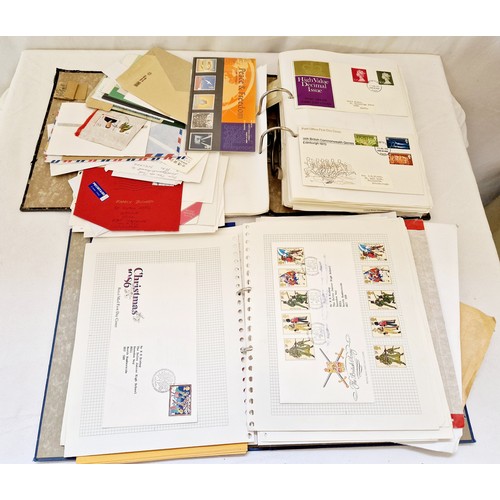 12 - Two folders of First Day Covers and stamps