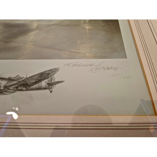 29 - Framed Ltd Edition aviation print 'Fifty Years On - The Spitfire to the Tornado' - RAF Coningsby by ... 