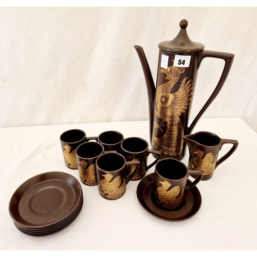 54 - Portmeirion Phoenix coffee service