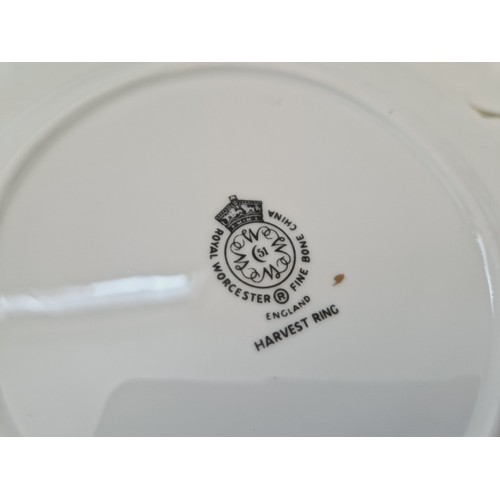 83 - Qty of Royal Worchester Harvest Ream dinner ware