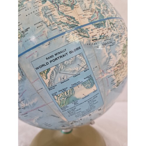 163 - Rand McNally world portrait globe