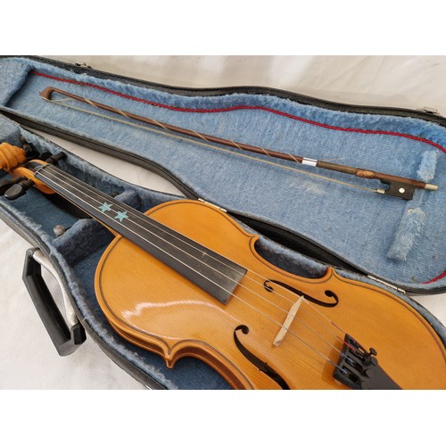 166 - Cased violin