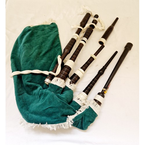 167 - Set of modern bag pipes