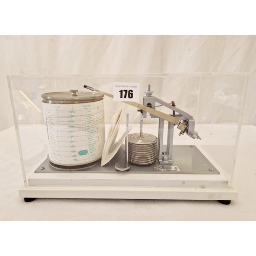 176 - Casella barograph in Perspex case