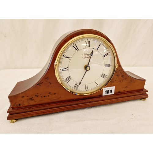 180 - Britain Clock Co quartz cased mantel clock