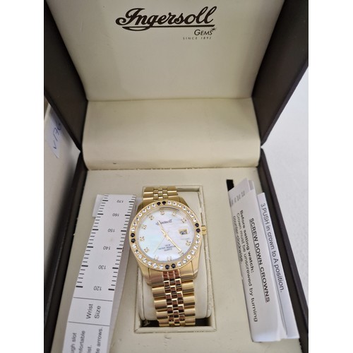 234 - Boxed Ingersoll gents decorative wrist watch