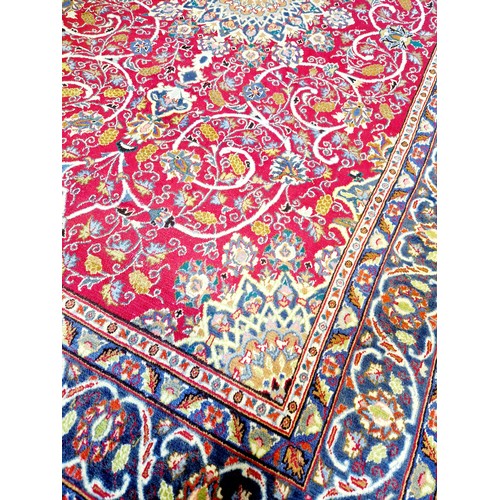 311 - Afghan woollen colourful floral pattern rug approx. 300cm x 180cm