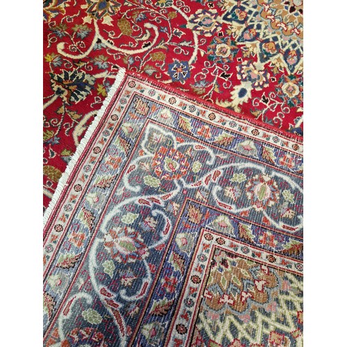 311 - Afghan woollen colourful floral pattern rug approx. 300cm x 180cm