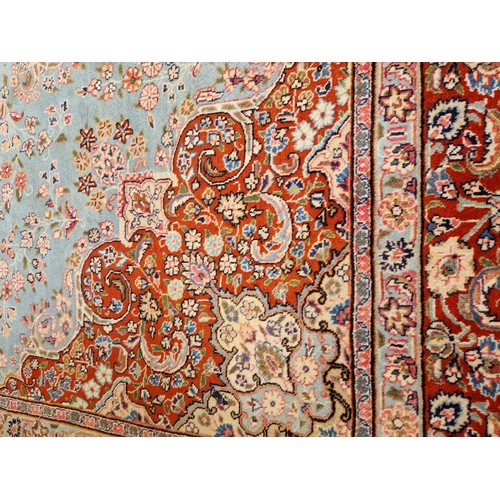 316 - Afghan colourful design woollen rectangular rug approx. 342cm x 250cm