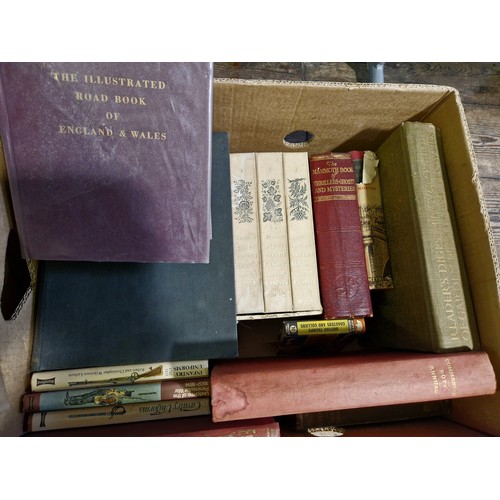 20 - Two boxes of hardback reference books including militaria etc