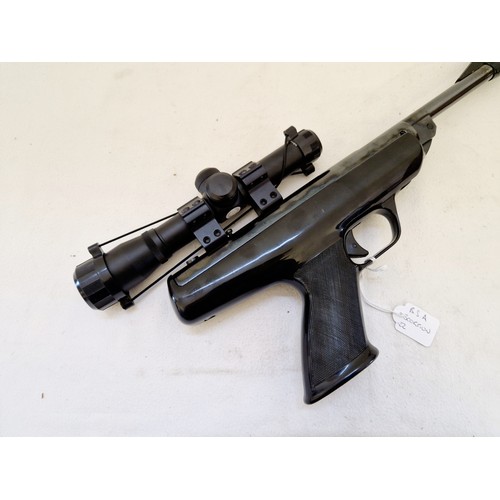 167 - BSA Scorpion .22 Pistol with scope and break barrel attachment