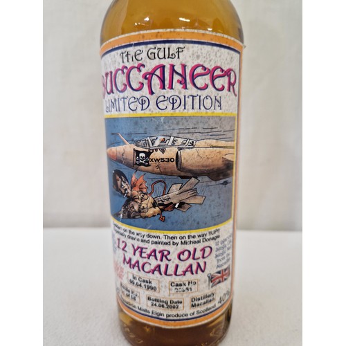 176 - The Gulf Buccaneer Ltd.Ed. 12 year old MaCallan single Malt Whisky, No 41 of 96, in cask 9/4/1990, b... 