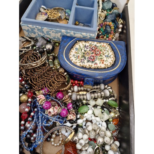 244 - Quantity of costume jewellery