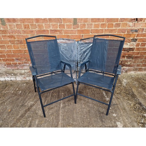 408 - Four folding garden chairs (as new)