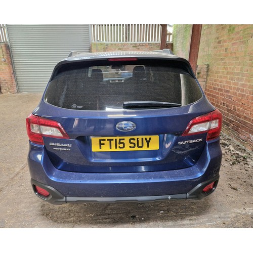 436 - Subaru Legacy Outback 2015 Reg. FT15 SUY Dark Blue c.117k miles, automatic, 2 ltr, MOT 04/2025. Good... 