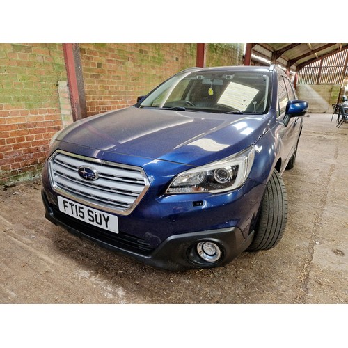 436 - Subaru Legacy Outback 2015 Reg. FT15 SUY Dark Blue c.117k miles, automatic, 2 ltr, MOT 04/2025. Good... 