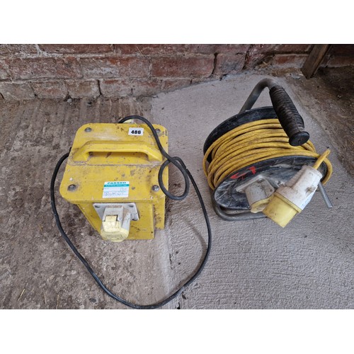 486 - Site 110V transformer and extension lead