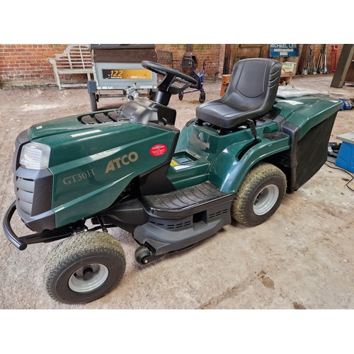 564 - Atco GT30H ride-on lawnmower, purchased new 2019, garage stored