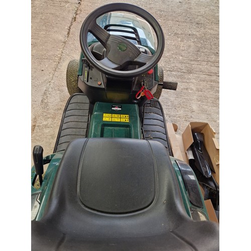 564 - Atco GT30H ride-on lawnmower, purchased new 2019, garage stored