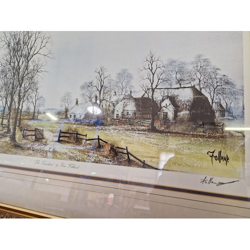 23 - Two Ltd Ed landscape prints signed on the mount The Farmland by Ron Folland and Figures & Chickens b... 