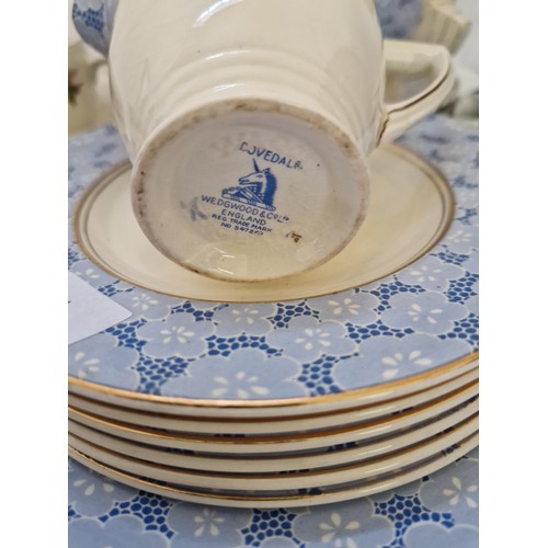 64 - Qty of Wedgwood Dovedale dinnerware, Royal Doulton etc