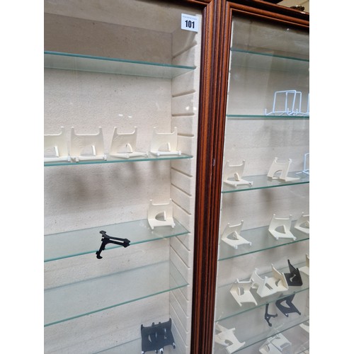 101 - Collectors wall mounted display cabinet