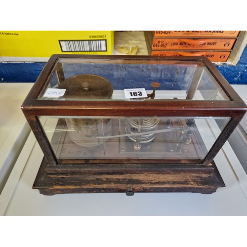 163 - Mahogany cased barograph by Reynold and Branson, Leeds