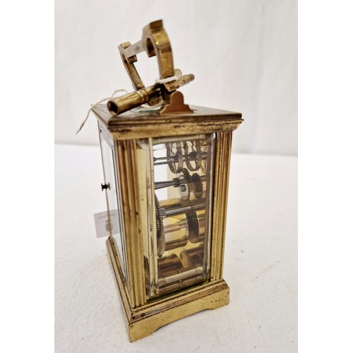 175 - Gilt brass carriage clock