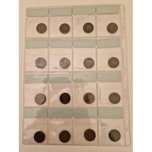 212 - Sheet of 16 Georgian farthings, various dates