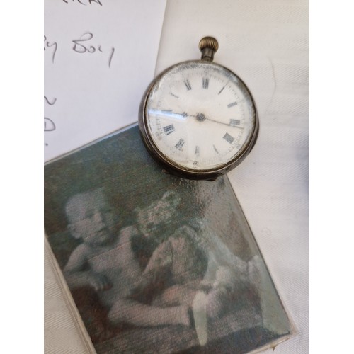 239 - An Edwardian Steiff teddy bear, play worn along with photograph of a boy with possibly the bear, wai... 