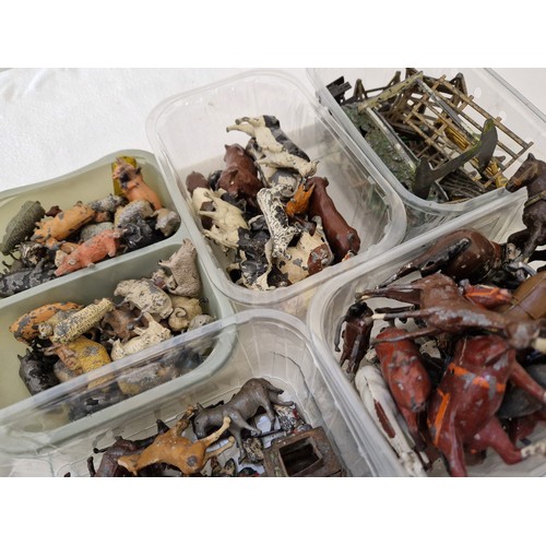 243 - Quantity of vintage lead farm animals, gates fences, horses etc