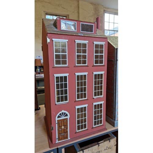 269 - Vintage three storey wooden dolls house