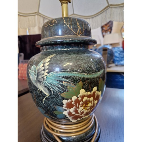 274 - Decorative ceramic base table lamp