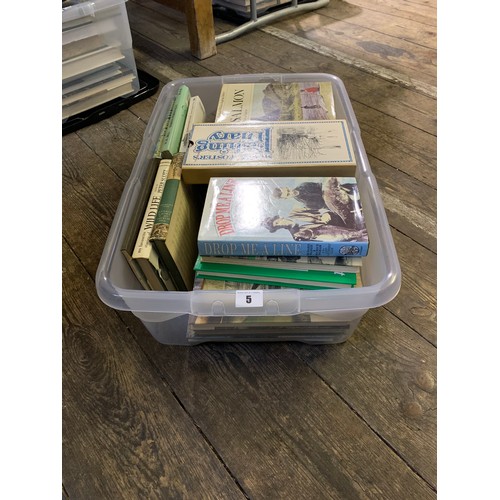 5 - Box of sporting volumes predominantly angling and wildlife