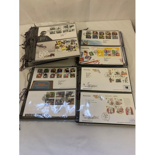 18 - Quantity of GB First Day Covers in display packs