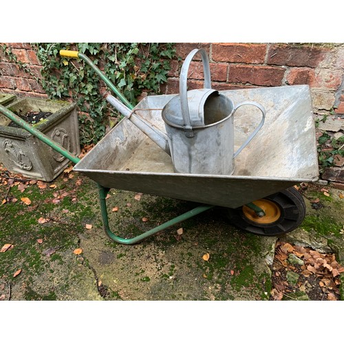 403 - Apex vintage 2 gallon watering can and wheelbarrow