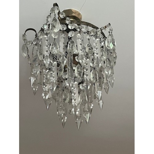 141 - Matched set of two ceiling and 3 wall lustres