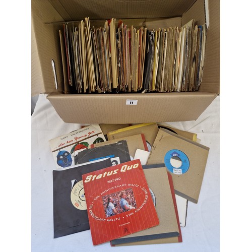 11 - Vinyl, box of mixed 7