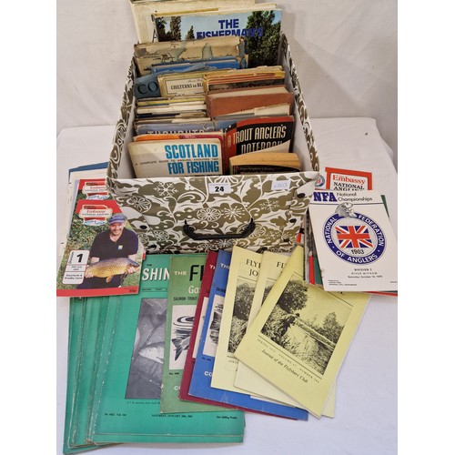 24 - Qty of vintage volumes and magazines on angling