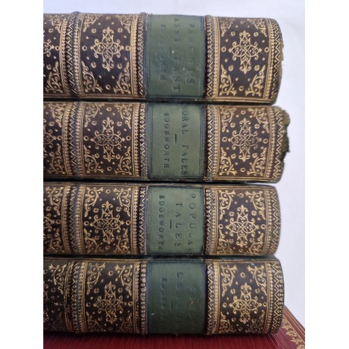 25 - Six calf bound volumes incl. Memoirs of Bingley's British Quadrupeds 1809, Longfellow's Poetical Wor... 