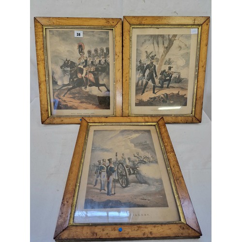 38 - Three Victorian regimental lithographs by Day & Haghe