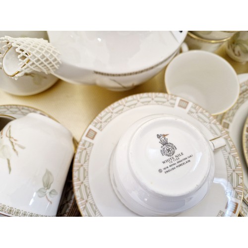 61 - Qty of Royal Doulton White Nile teaware