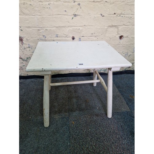 280 - Mid-century painted rectangular occasional table