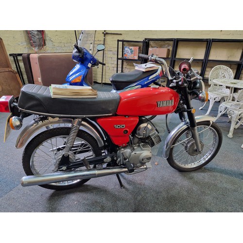 282 - Yamaha 100 motorcycle 1983 Reg: SOL 259Y for restoration or repair