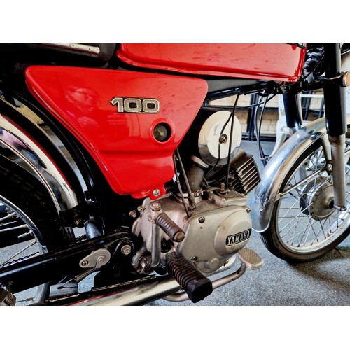 282 - Yamaha 100 motorcycle 1983 Reg: SOL 259Y for restoration or repair