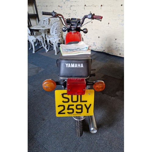 282 - Yamaha 100 motorcycle 1983 Reg: SOL 259Y for restoration or repair