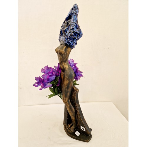 53 - Reproduction Art Deco figurine of a female nude