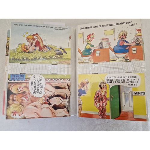 6 - Album of approx. 200 standard-size humorous and comic postcards including Sapphire/Quip, Mike, Bob W... 