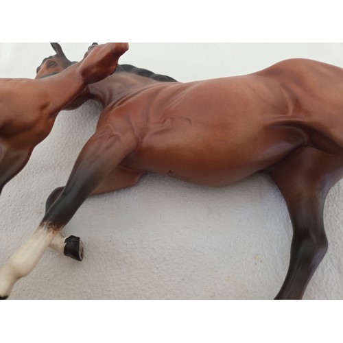 28 - Beswick bisque 'Spirit of Affection' group on plinth