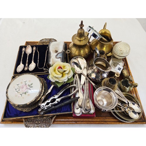 85 - Qty of EPNS and metal table and flatware